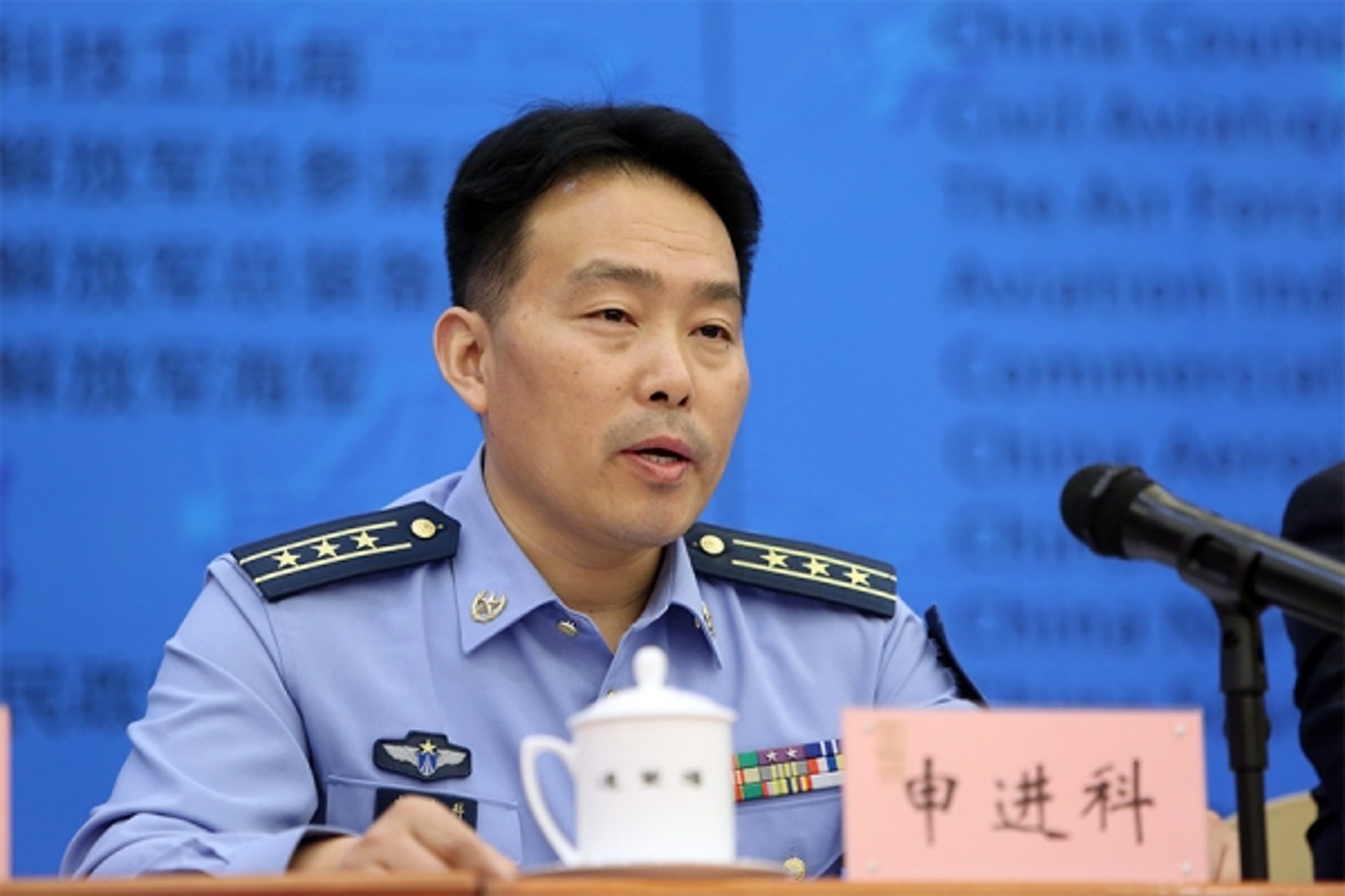 空軍發言人申進科。(資料圖片) 空軍發言人申進科。(資料圖片)