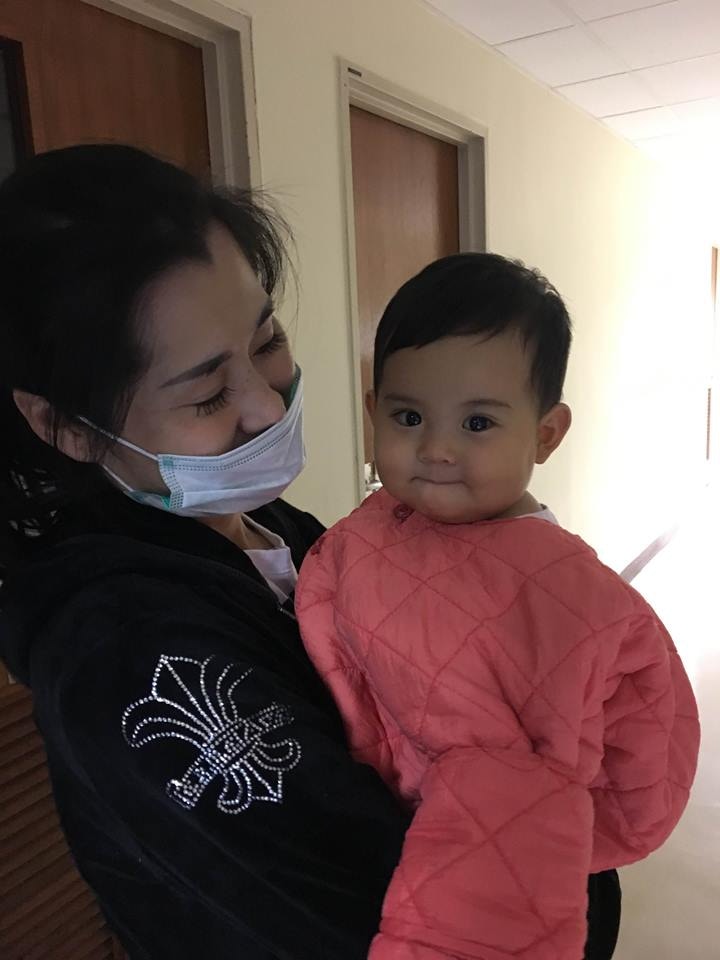 1歲B女予恩非常可愛。（「小予恩關懷禱告組」專頁圖片）