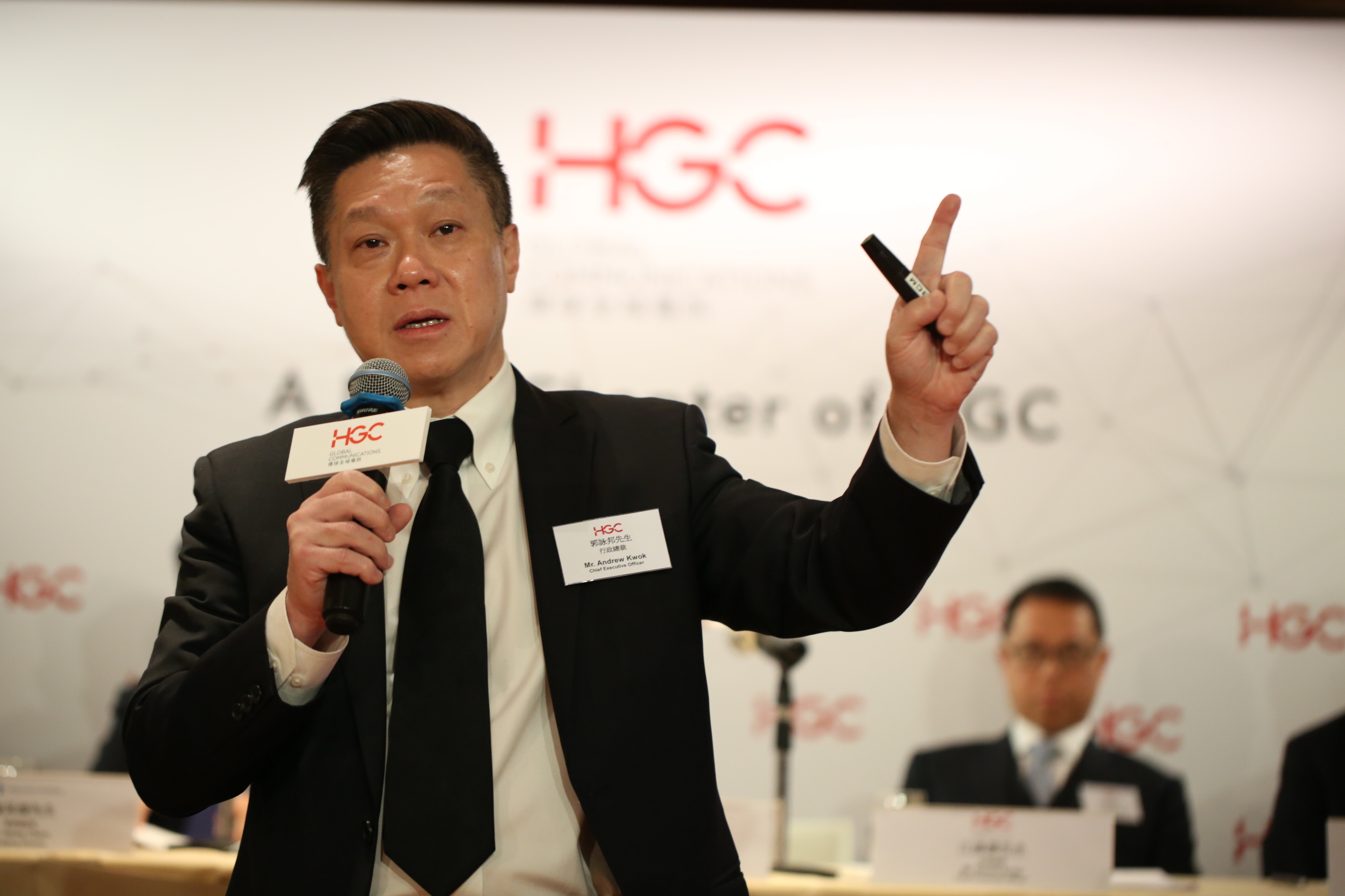 郭詠邦指，集團英文簡稱仍為HGC，主要因為業務多年已深入民心，予以保留。（陳嘉元攝）