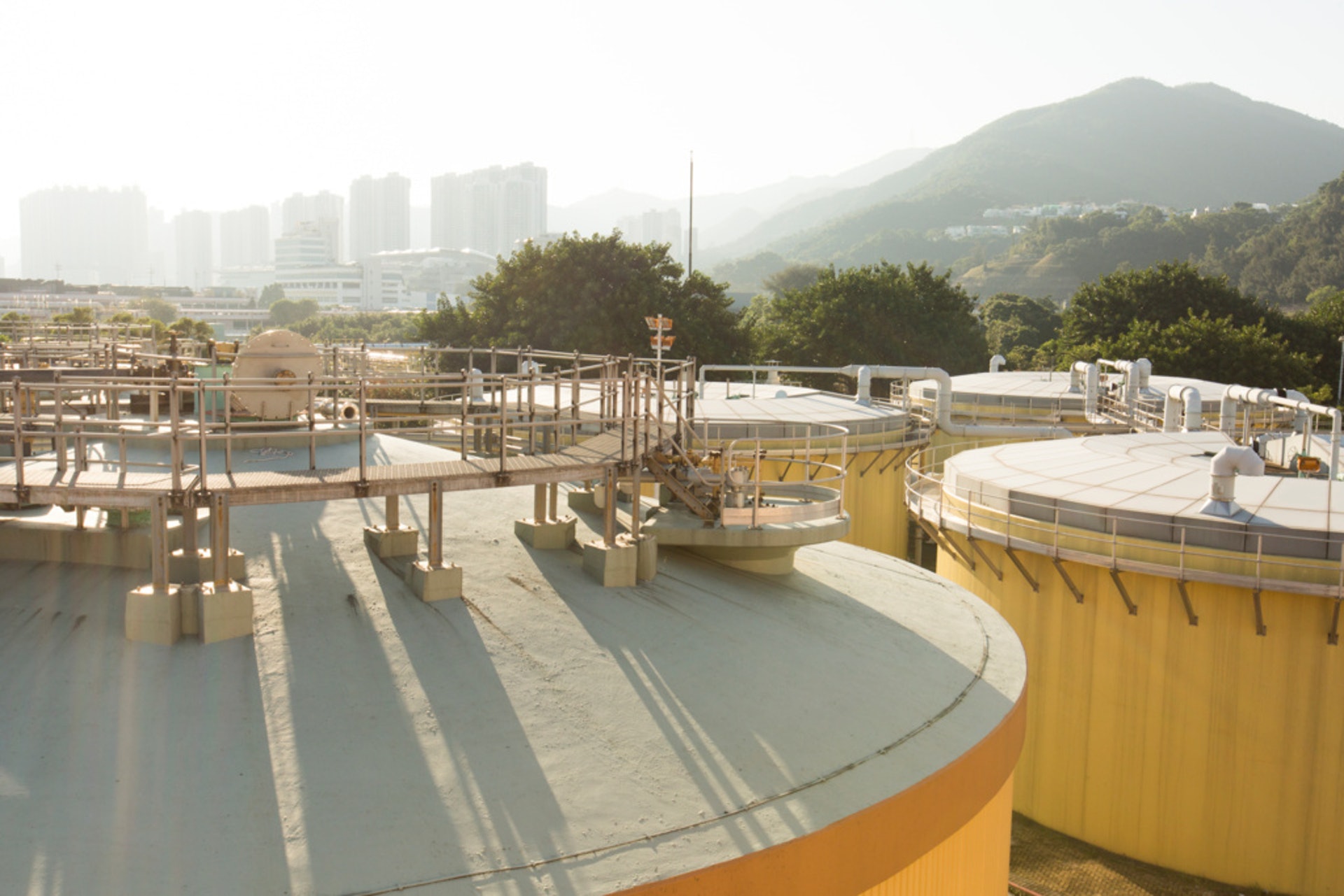 佔地28公頃的沙田污水廠。(資料圖片) 佔地28公頃的沙田污水廠。(資料圖片)