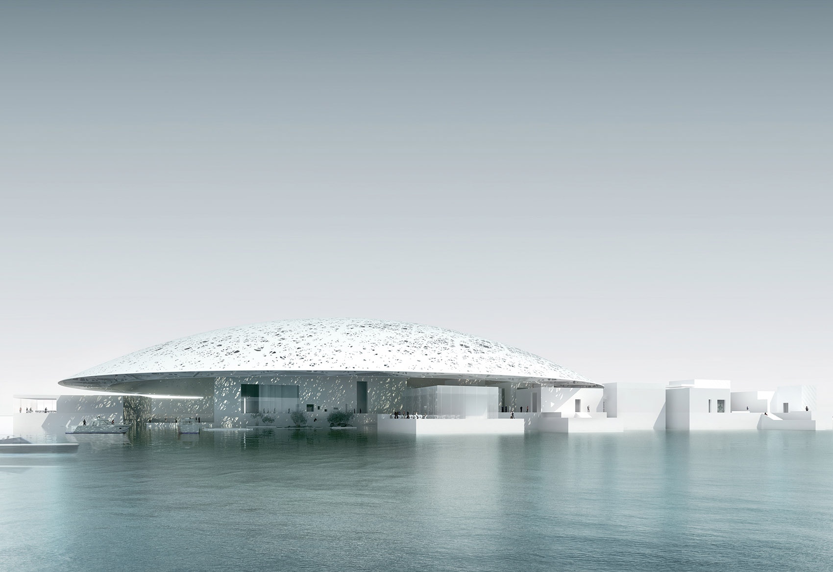 位於阿布扎比一座小島的海上羅浮宮，規模和氣勢驚人。（Louvre Abu Dhabi）