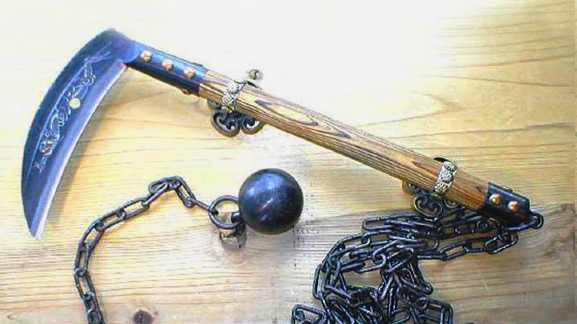 鎖鐮 鎖鎌 與宮本武藏對決的特殊武器集流星錘鐮刀於一身 香港01 武備志