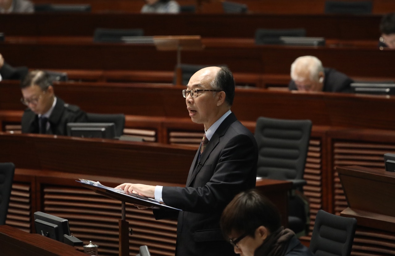運輸及房屋局長陳帆表示，港珠澳大橋的整體工程大致完成。（盧翊銘攝）