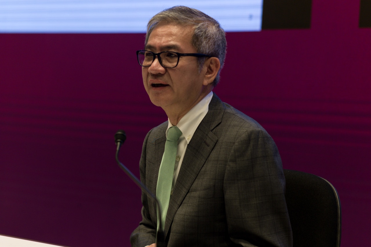 李令翔透露，正就出售部分安老按揭資產，與數家再保險公司洽商。﹙羅君豪攝﹚
