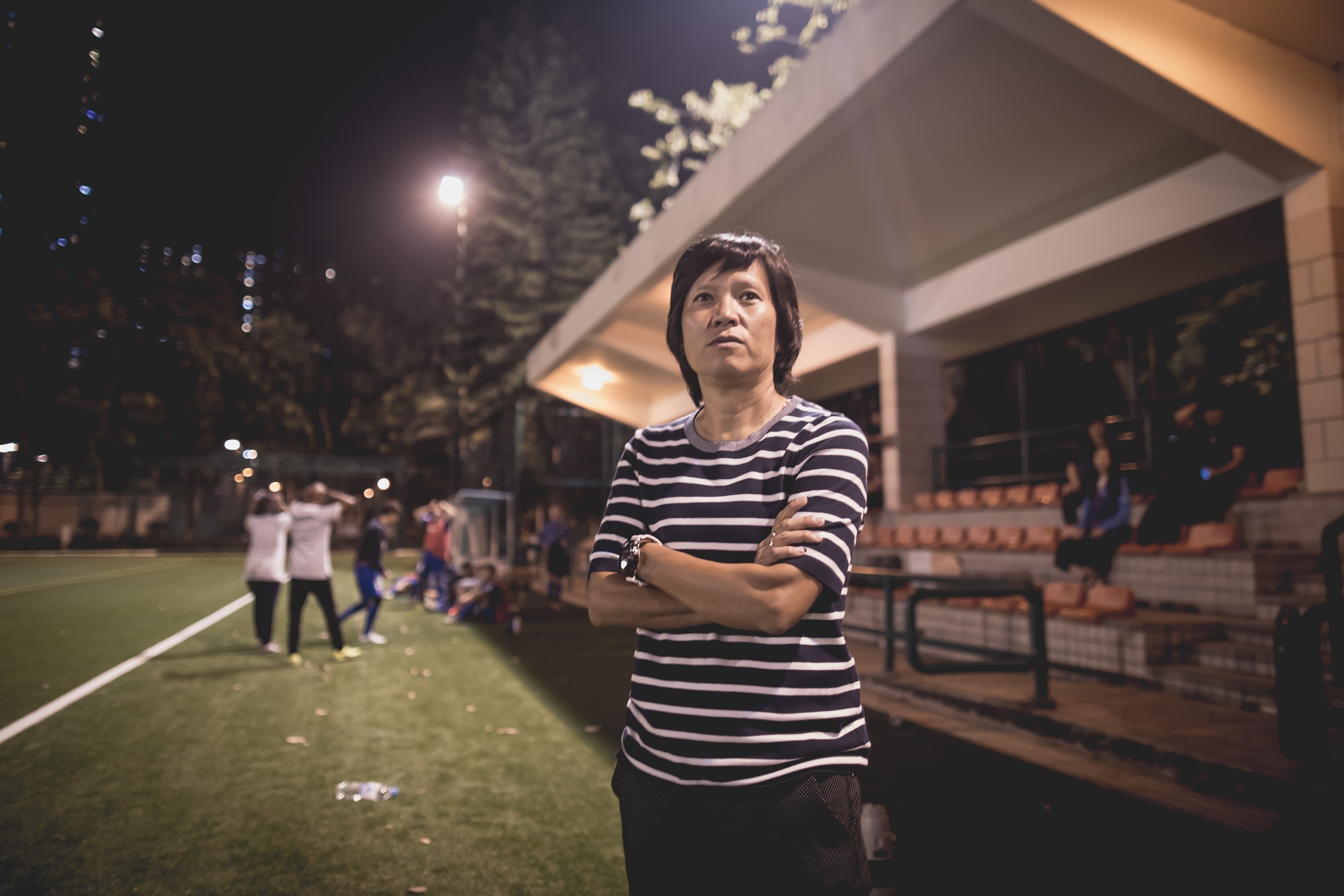 黃若玲，香港女足經理人，由推廣女足發展，到安排張煒琪出外試腳亦一手負責。（吳煒豪攝）