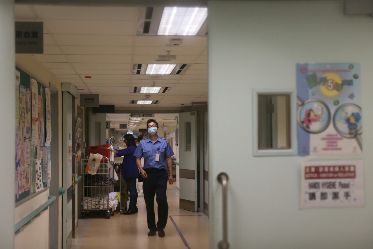 廣華醫院發生病人襲擊護士事件。（呂凝敏攝）