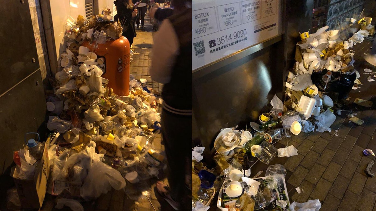 【農曆新年】朗豪夜市垃圾滿街 網民批無公德心:難為班清潔工 【農曆新年】朗豪夜市垃圾滿街 網民批無公德心:難為班清潔工