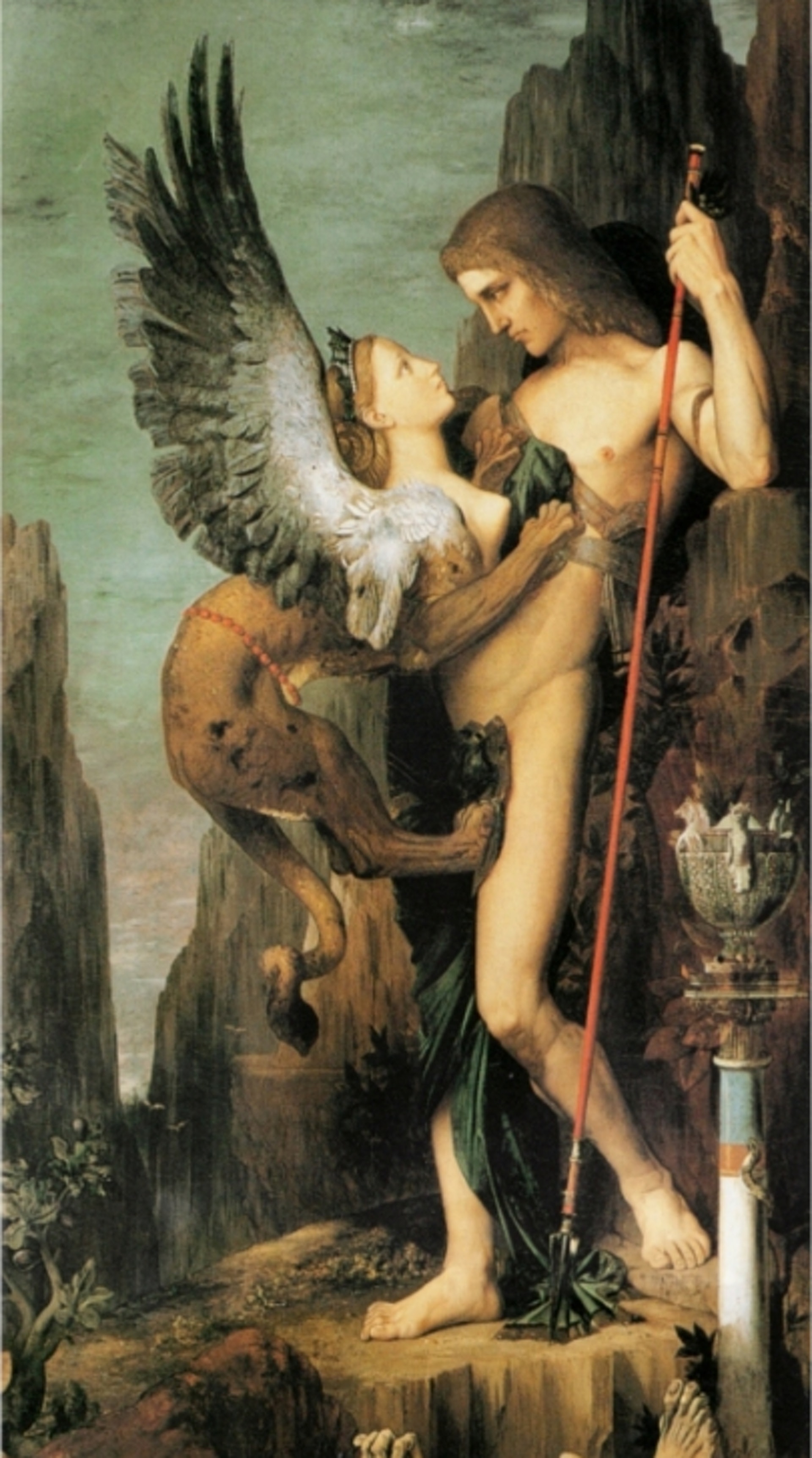 Oedipus and the Sphinx ,Gustave Moreau Oedipus and the Sphinx ,Gustave Moreau