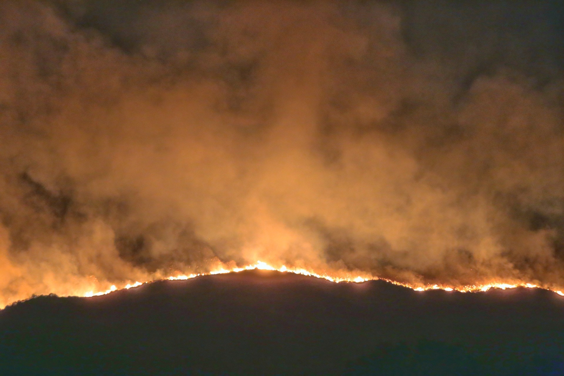 【屯門二級山火】消防發現第3條火線　火勢一度逼近民居須疏散