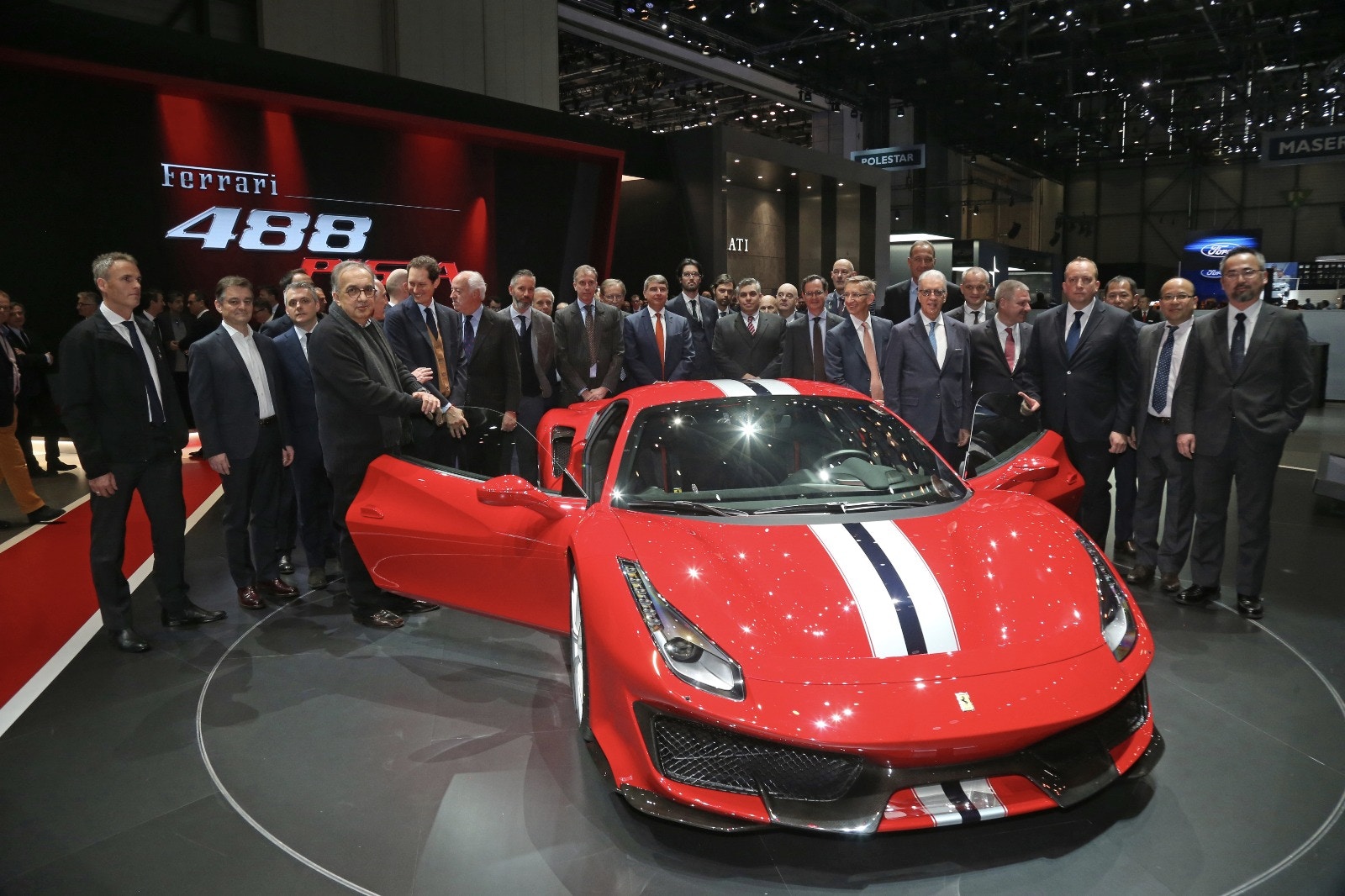 法拉利在今年日內瓦車展發表488 Pista。（Ferrari）
