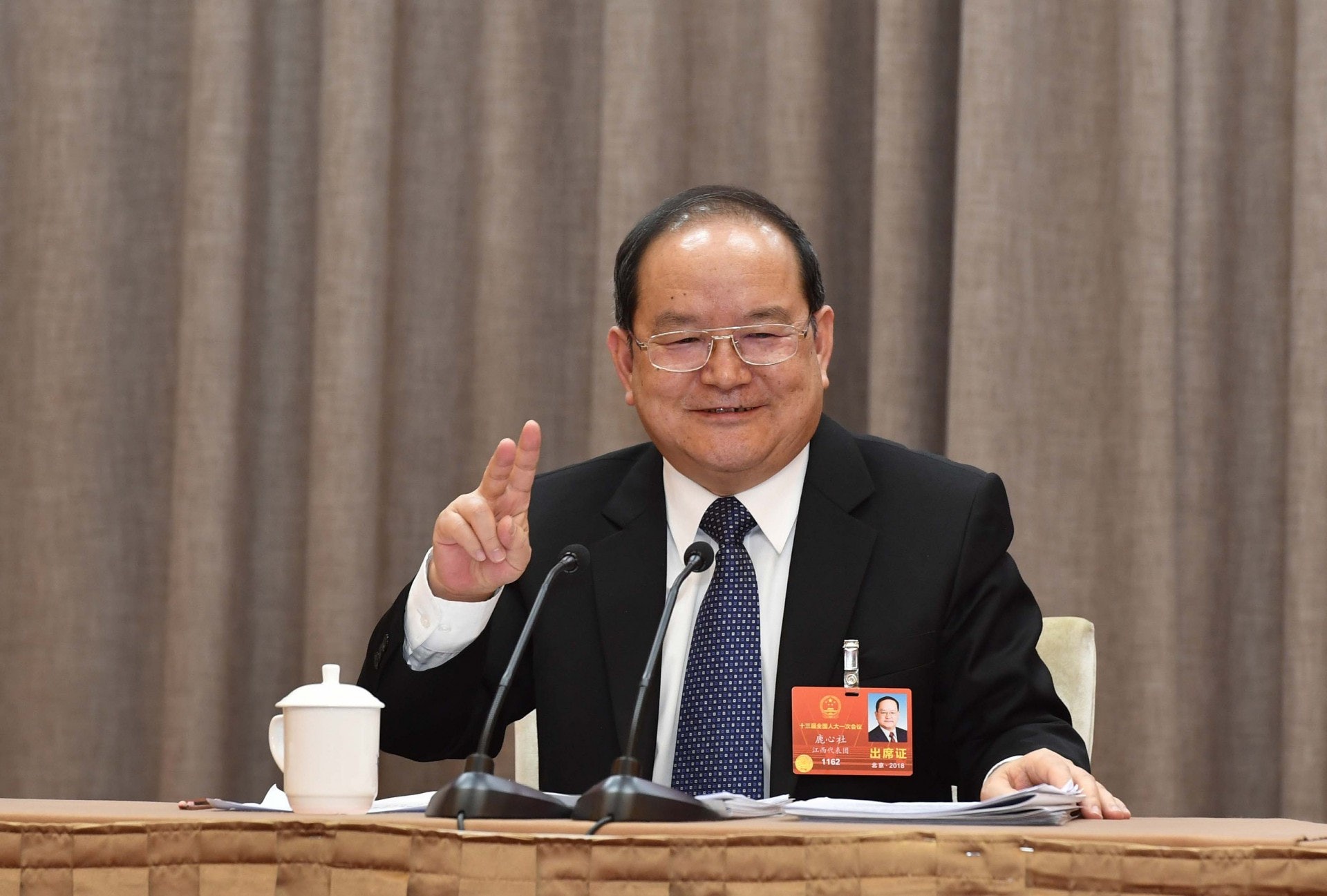 廣西自治區黨委書記鹿心社。(視覺中國) 廣西自治區黨委書記鹿心社。(視覺中國)
