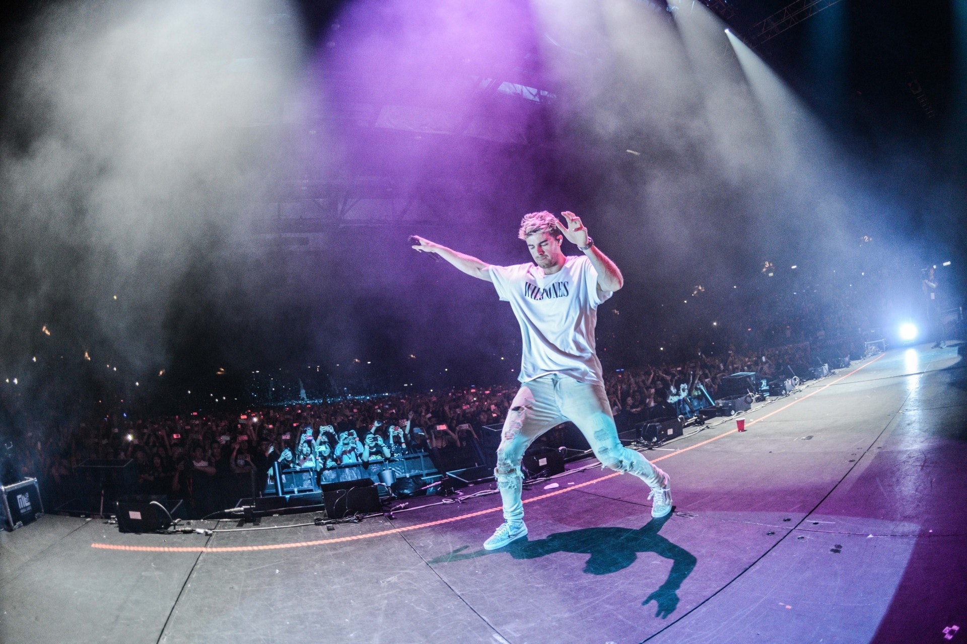 成員Drew Taggart大讚香港歌迷表現夠High,令他難以置信。(Live Nation) 成員Drew Taggart大讚香港歌迷表現夠High,令他難以置信。(Live Nation)