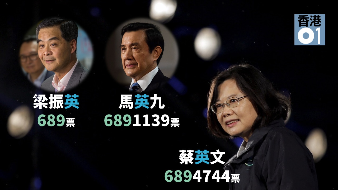 台灣大選 三英 都是 689 振英得票為小英萬分之一 香港01 中國