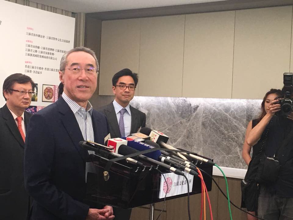唐英年今日下午受邀出席上海復旦大學香港校友會的論壇活動，討論「中美貿易摩擦的香港挑戰」。﹙資料圖片/陳嘉碧攝﹚