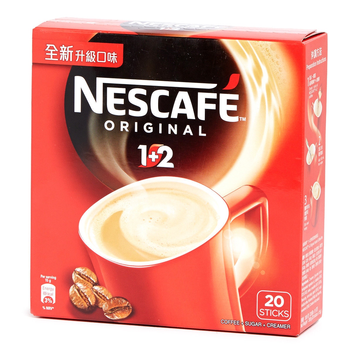 雀巢咖啡Nescafe 1+2原味即溶咖啡飲品（網上圖片）