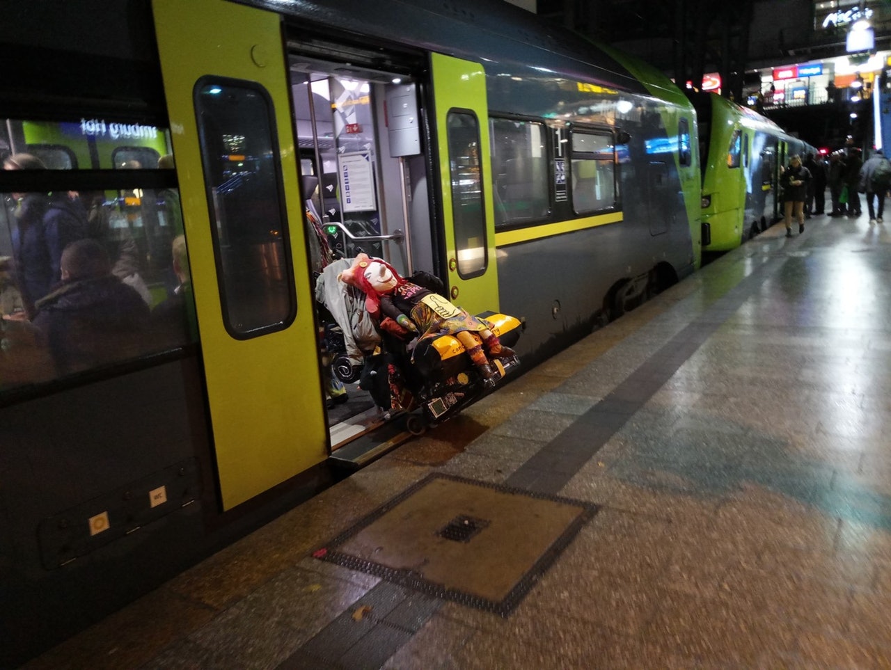 德國漢堡的火車站。(被訪者提供) 德國漢堡的火車站。(被訪者提供)