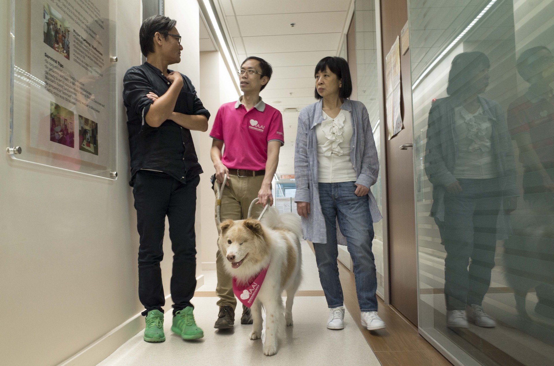 帶治療犬外出工作並非易事，無法承坐公共交通，一定要駕車或搭的士，到達港大亦不能自由活動。動物彷彿是秩序的敵人。（梁雪怡攝）
