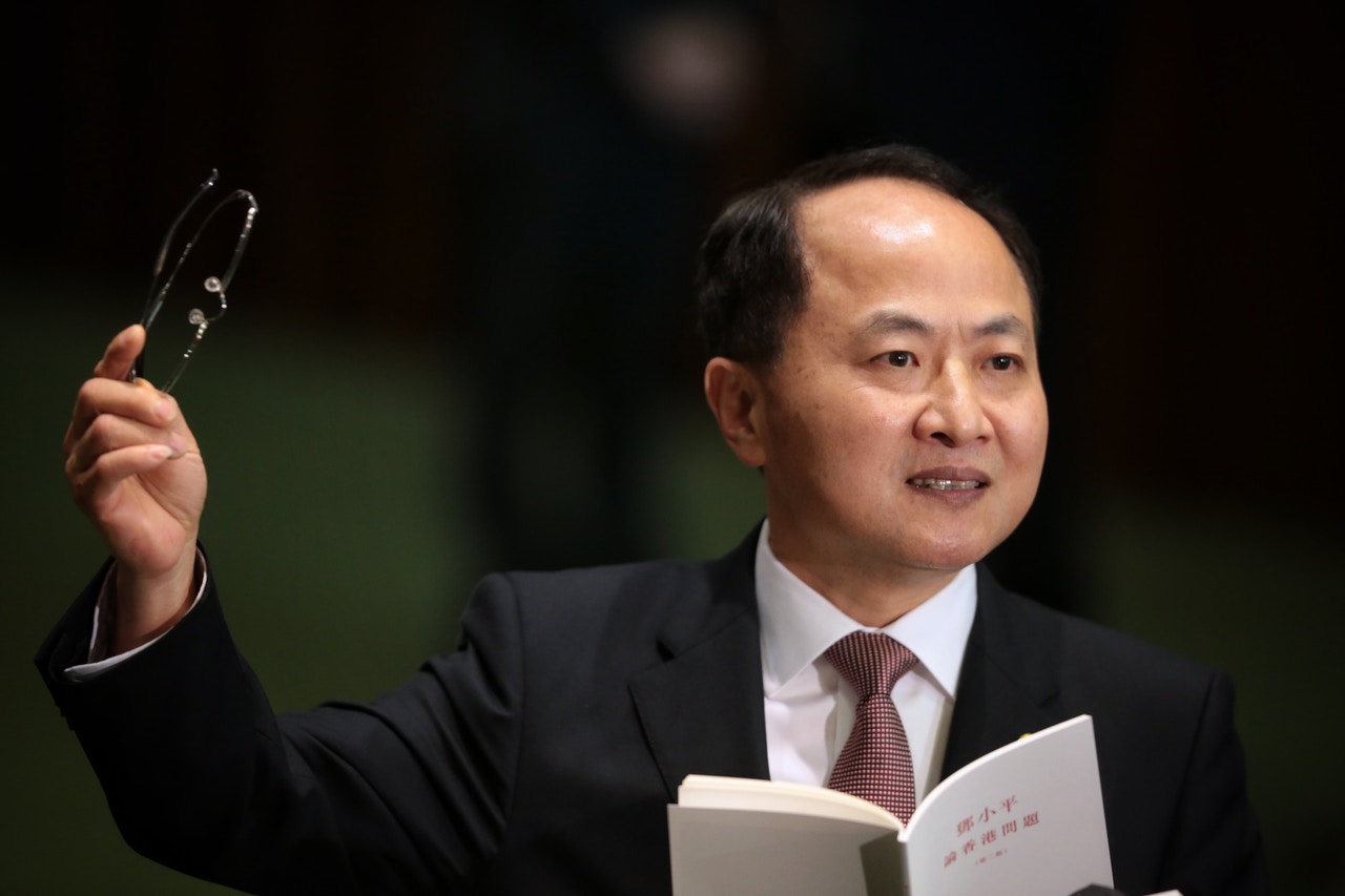 對於提出「結束一黨專政」的人能否參選，王志民稱「這個問題要分開來」，因一黨專政的說法本身有問題，是一個「偽命題」。（李澤彤攝）