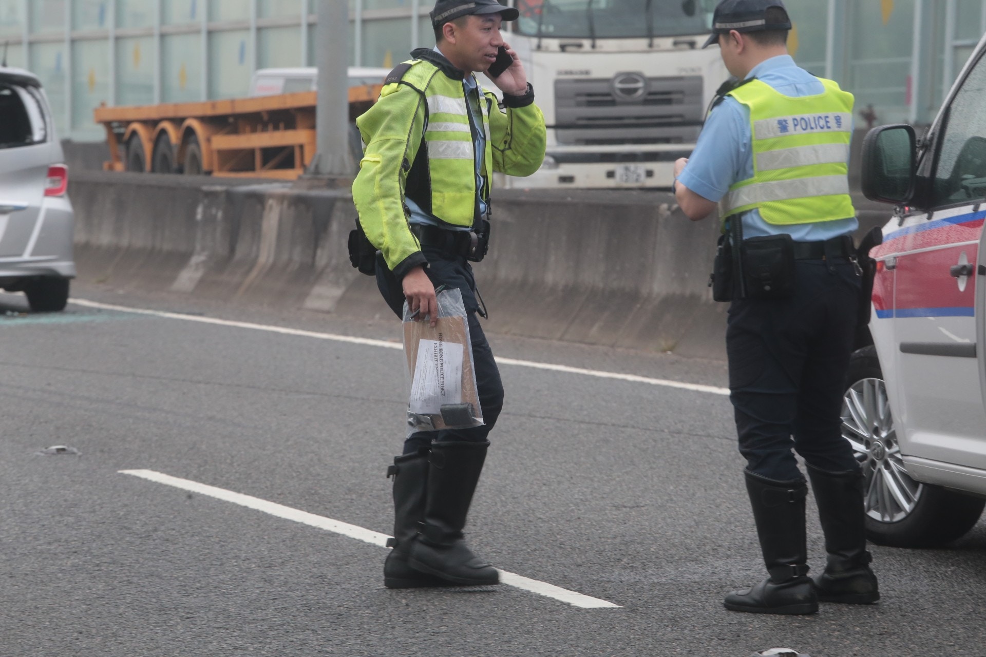 元朗奪命車禍 神秘長管棄路釀首宗車禍間接害死落車理論司機