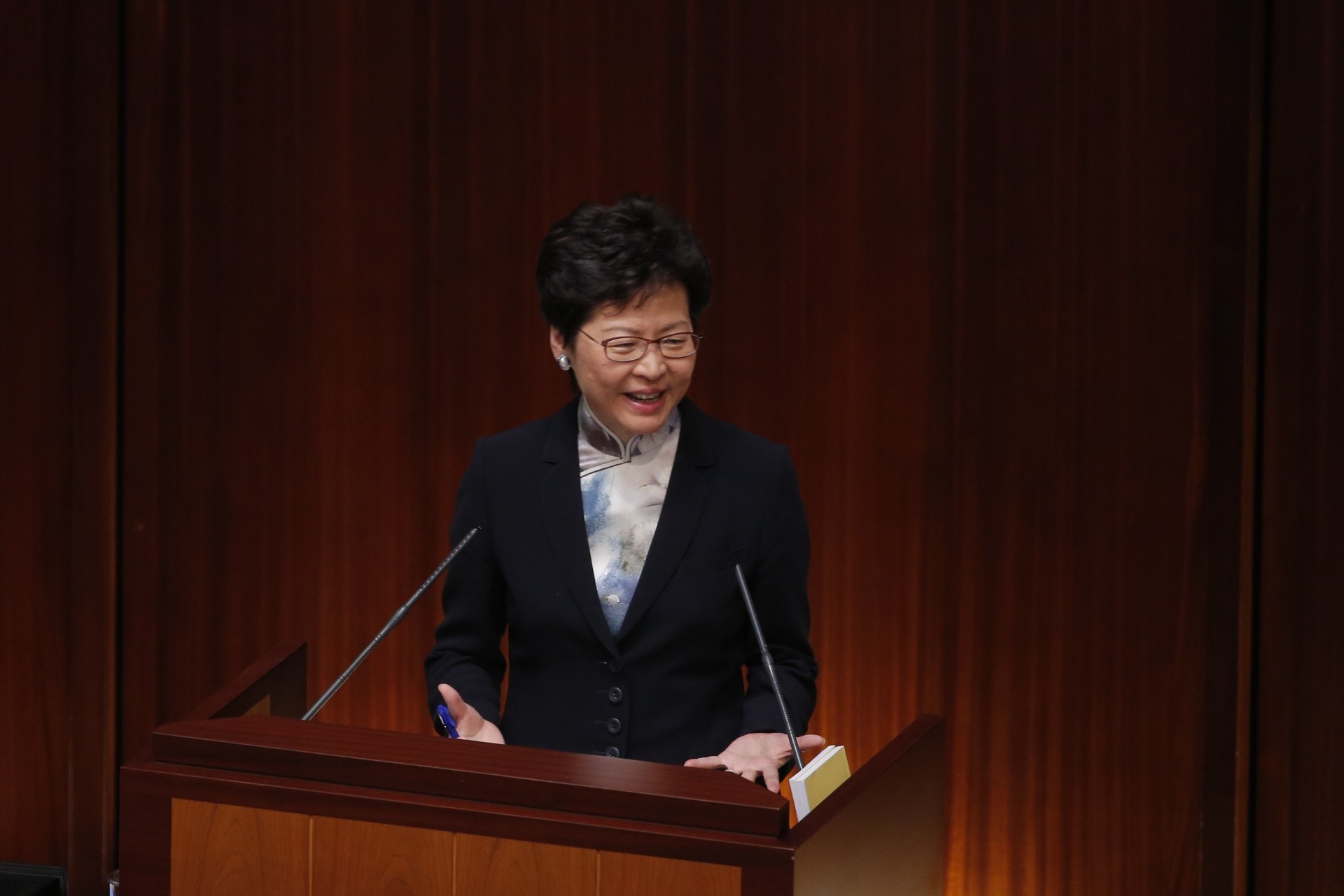 特首林鄭月娥出席答問會。（林若勤攝）