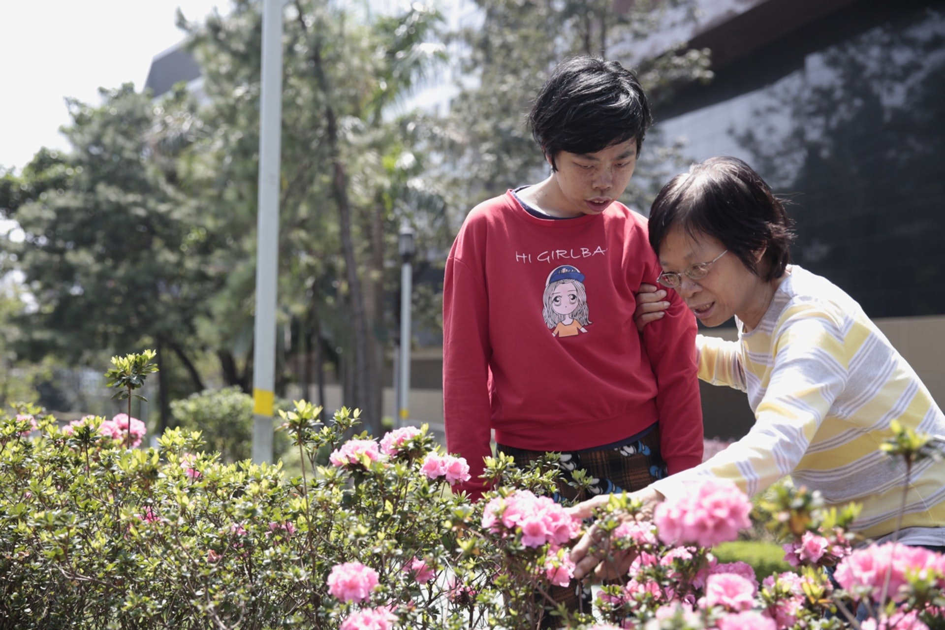 江太與幼女都是結節性硬化症患者。（林若勤攝／資料圖片）