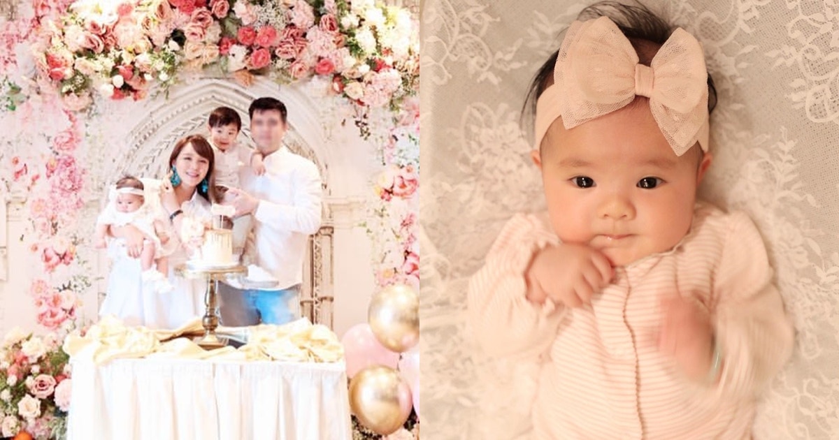 100日 官恩娜為囡囡aurelie舉行百日宴一家四口合照首曝光 香港01 即時娛樂