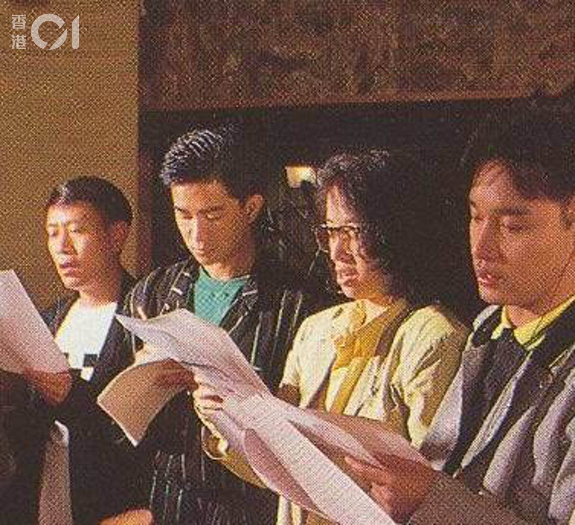 羅文、陳百強、梅艷芳、張國榮於Avon錄音的珍貴圖片。 羅文、陳百強、梅艷芳、張國榮於Avon錄音的珍貴圖片。