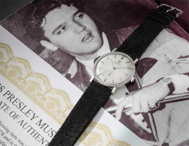 貓王博物館（Elvis Presley Museum）創始人兼行致總裁Jimmy Velvet提供的證明，以及貓王佩戴腕錶唱歌的歷史照片，足以顯示此腕錶的身份。（Phillips）