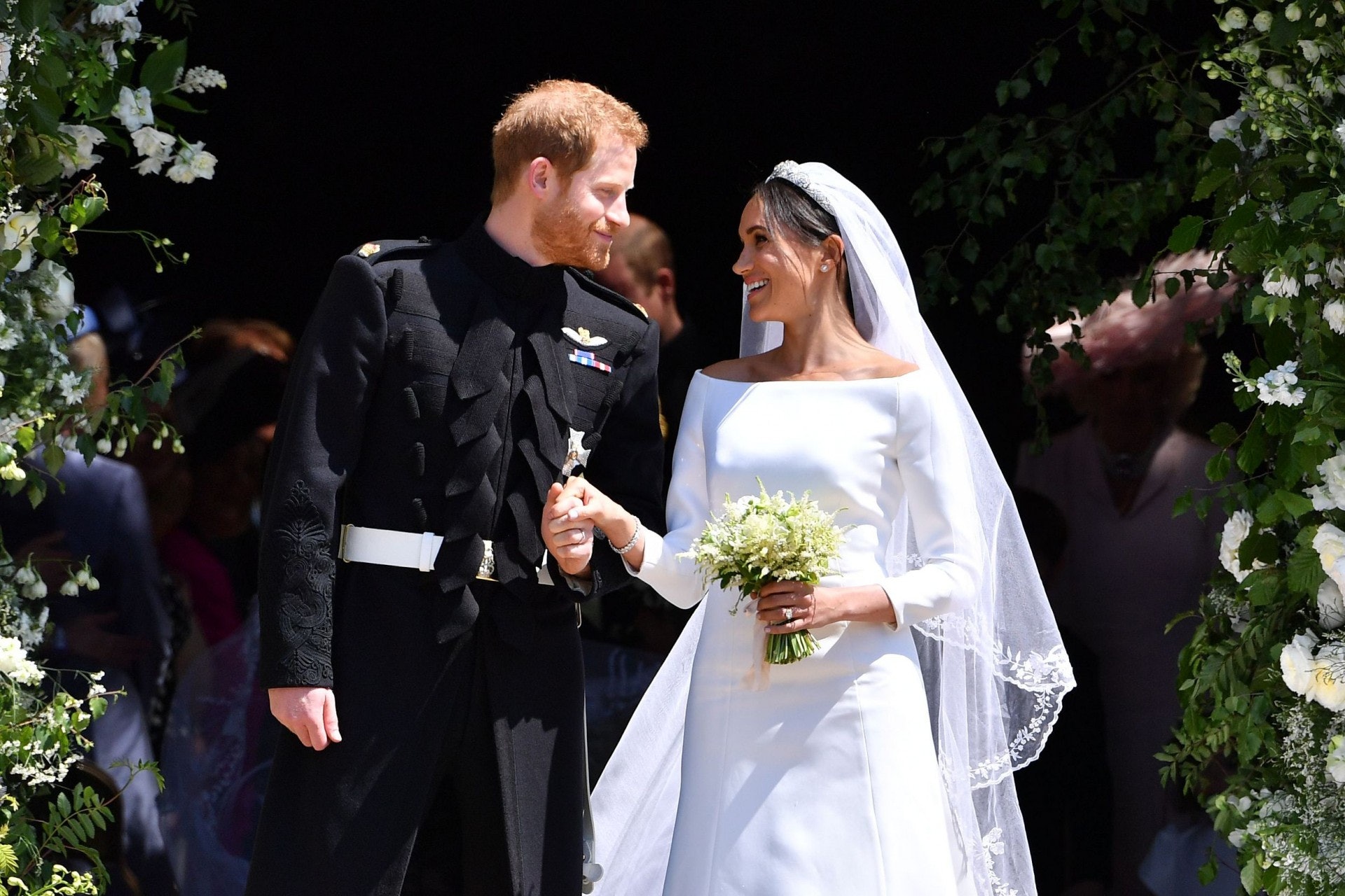 英國哈里王子與梅根馬克爾（Meghan Markle）昨日完婚，王子正式封盤，令全球女士心碎。（視覺中國）