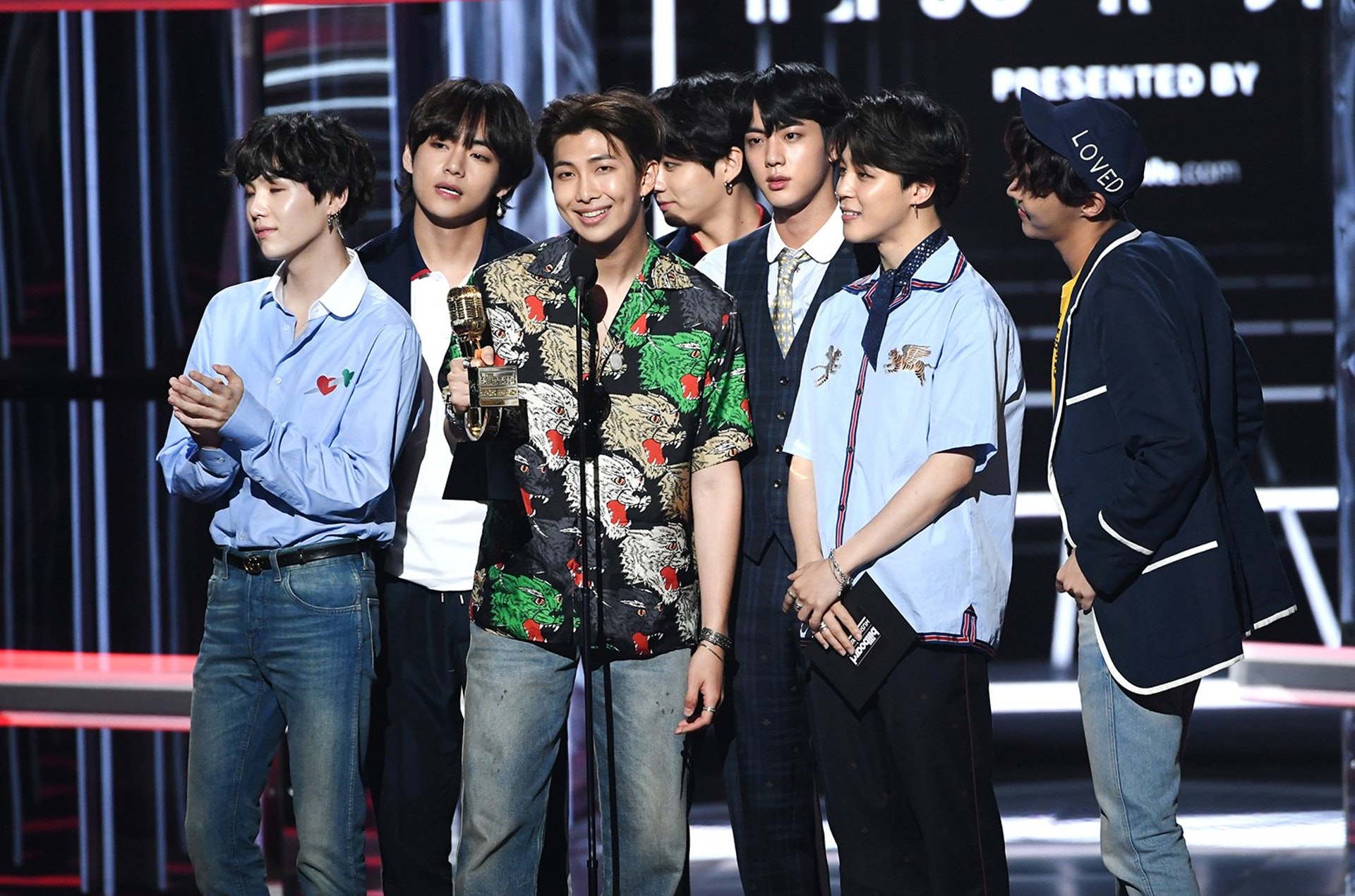 BTS防彈少年團今年二度獲得「Billboard Music Award for Top Social Artist」。(網上圖片) BTS防彈少年團今年二度獲得「Billboard Music Award for Top Social Artist」。(網上圖片)