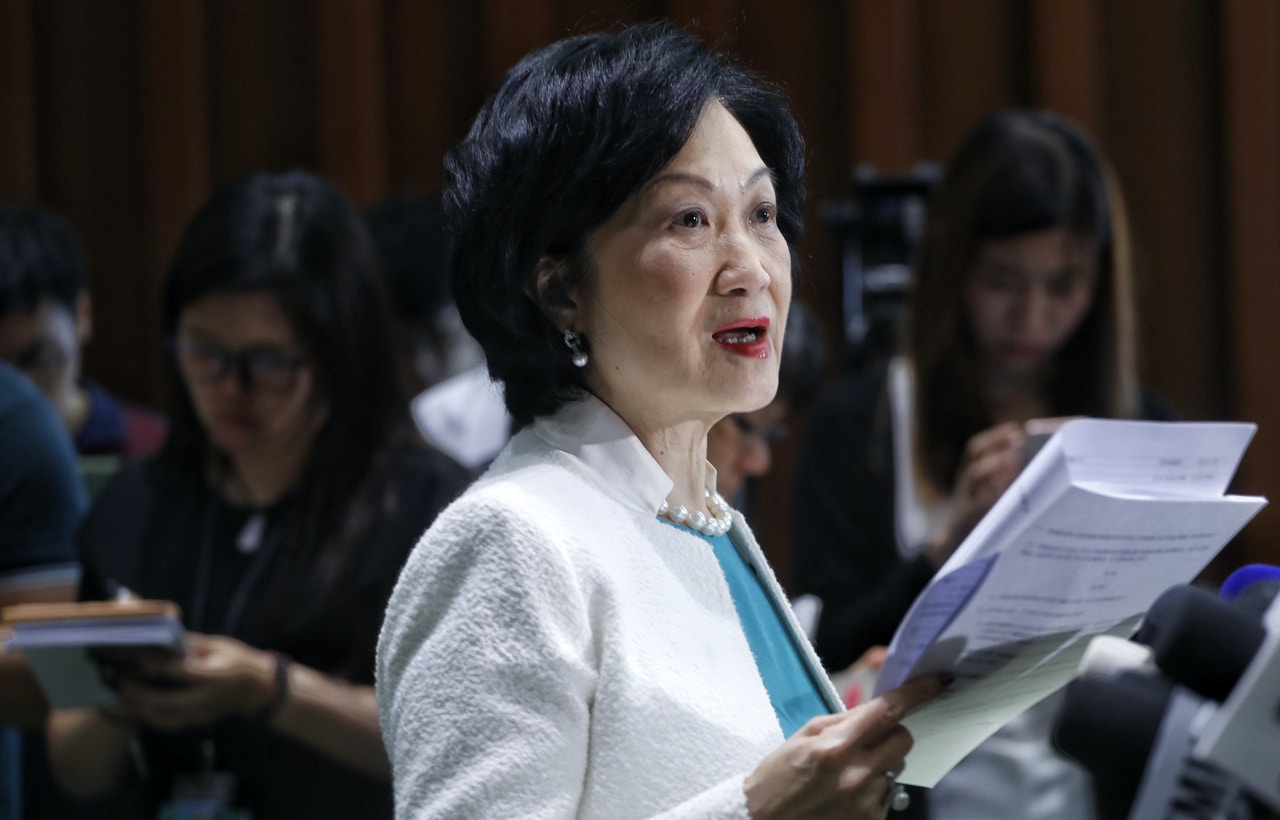 新民黨主席葉劉淑儀認為，起初聽到林鄭說出這番話也感奇怪，但認為林鄭只是一時口快，又認為林鄭能承認自己一時失言是好事。（資料圖片/余俊亮攝）