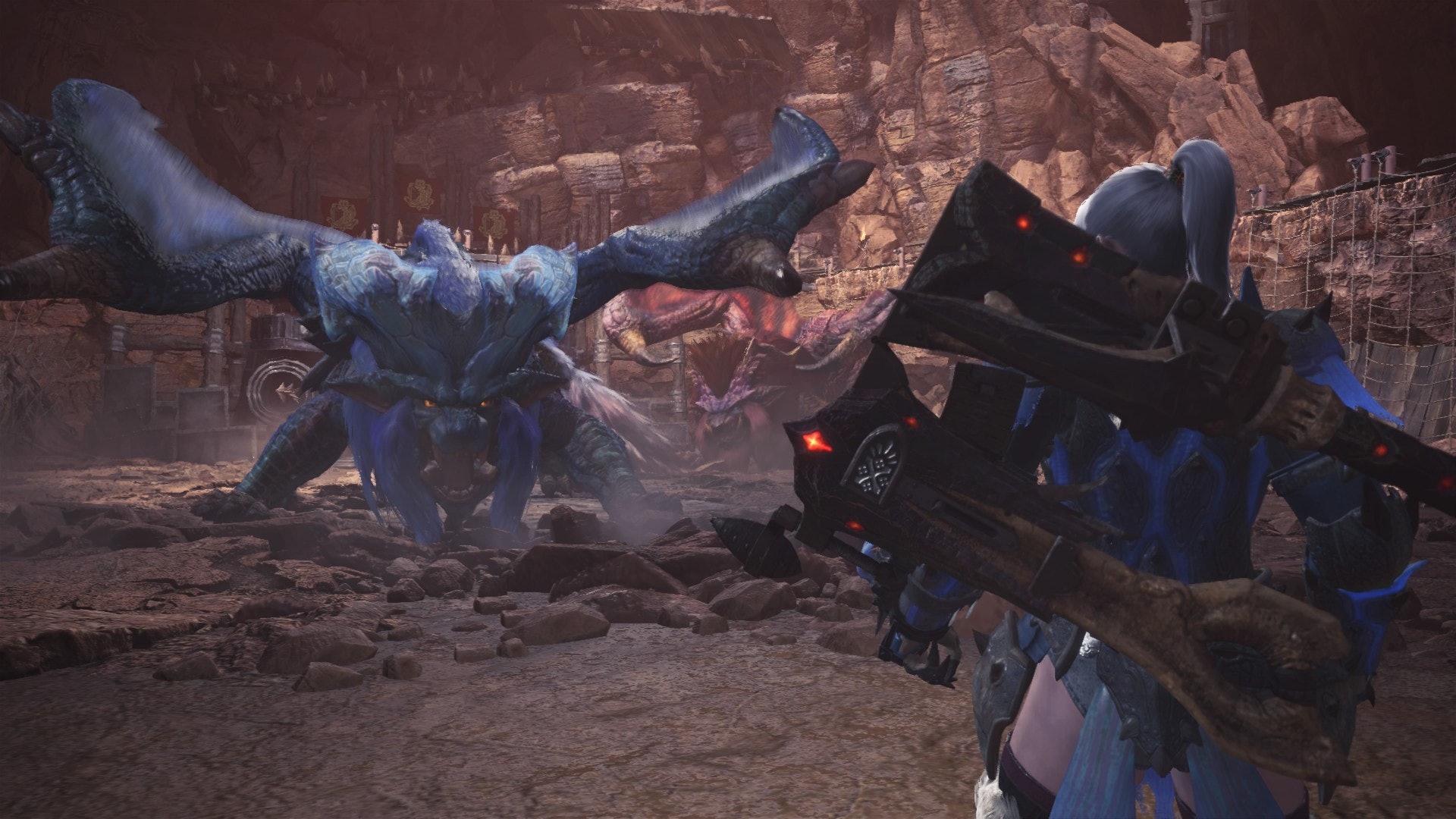 《Monster Hunter World》新魔物炎妃龍強度非常高,不易對付。 《Monster Hunter World》新魔物炎妃龍強度非常高,不易對付。