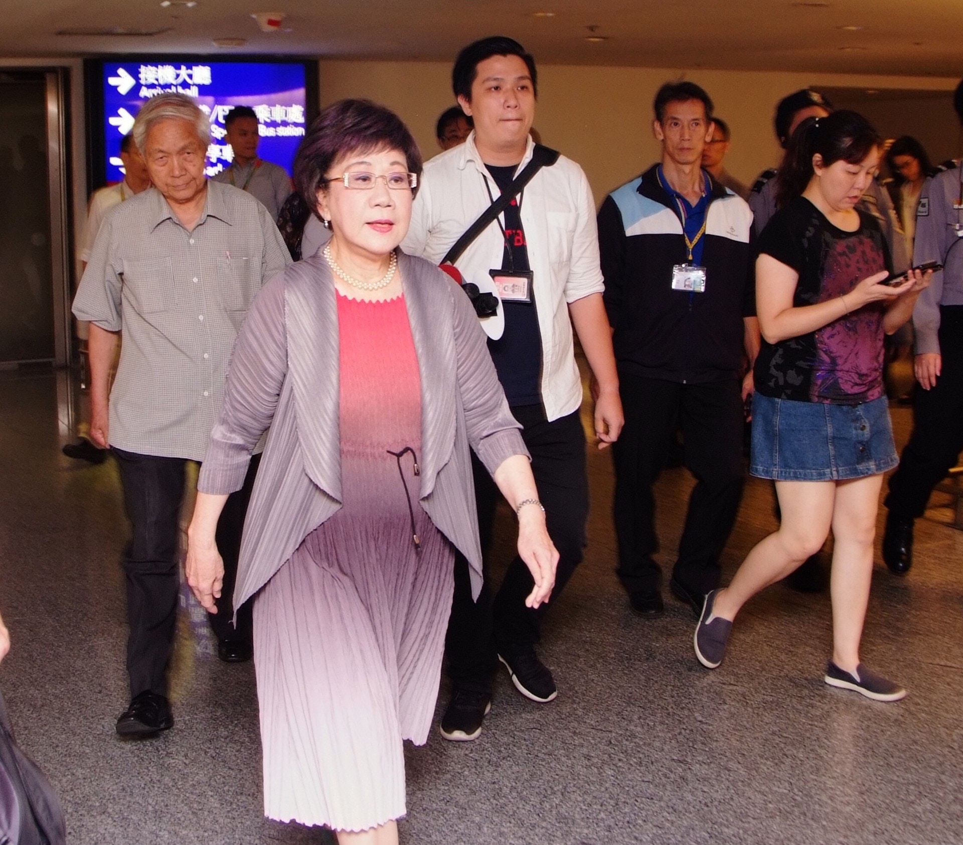 台灣前副總統呂秀蓮早前透過辦公室發聲明向民進黨說「ByeBye」，大有宣布退黨的意味。（中央社）