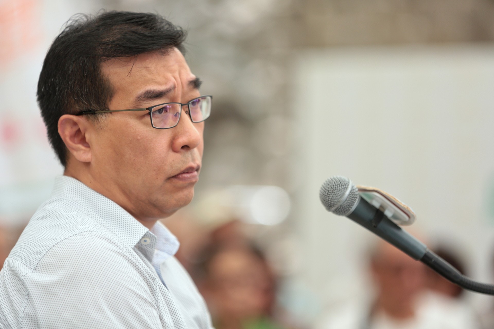 岑厚德表示，現時事件很多來龍去脈和細節都尚未清楚。（羅君豪攝）