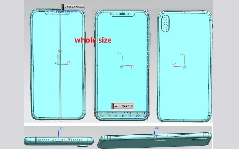 新iPhone X Plus設計圖曝光？　福布斯稱Apple將推出三鏡頭手機