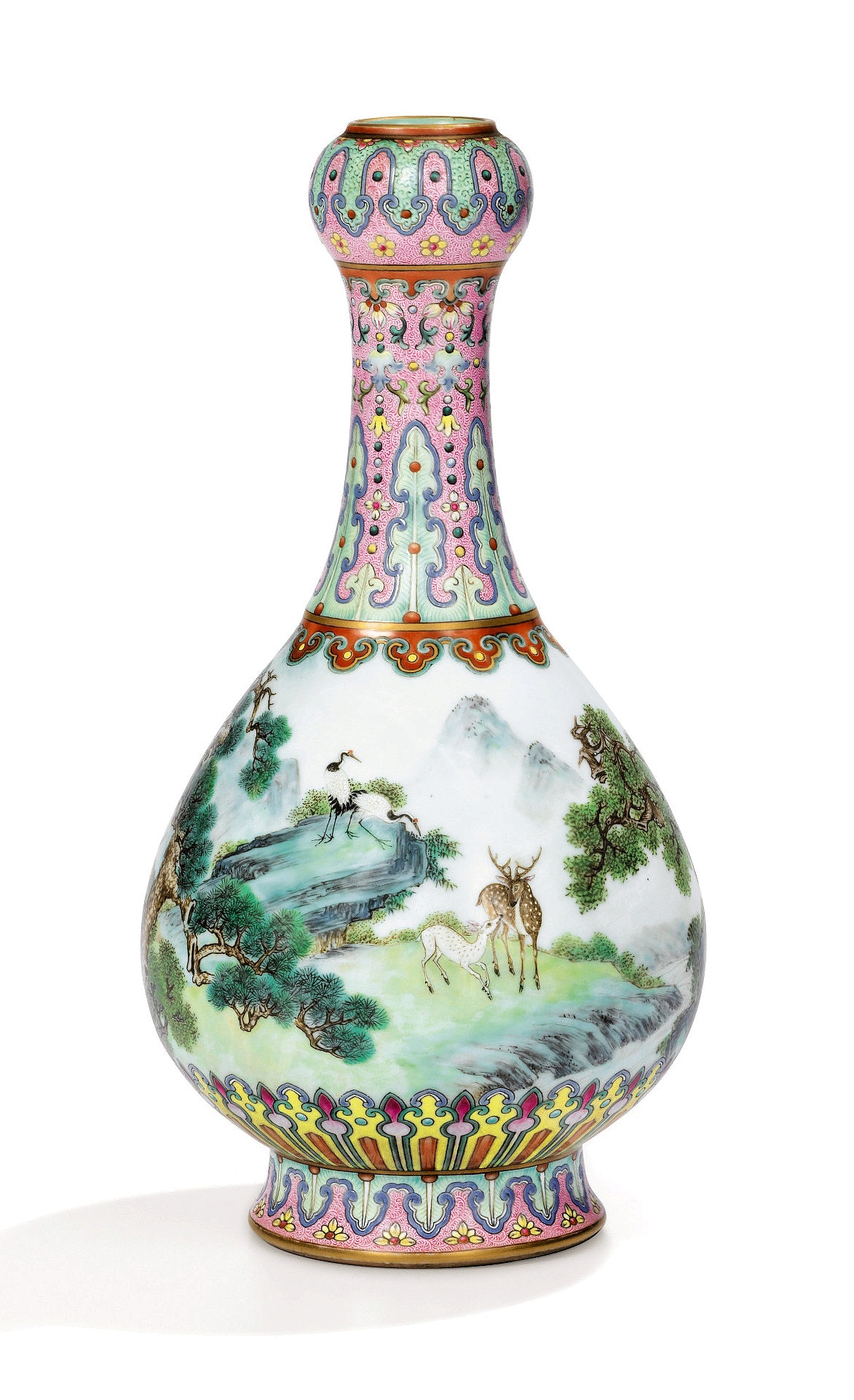 清朝時代 花瓶 窯印:大清同治年製 時代物 高約37cm 大清乾隆大花瓶- HongKongMart Auction全球在線拍賣