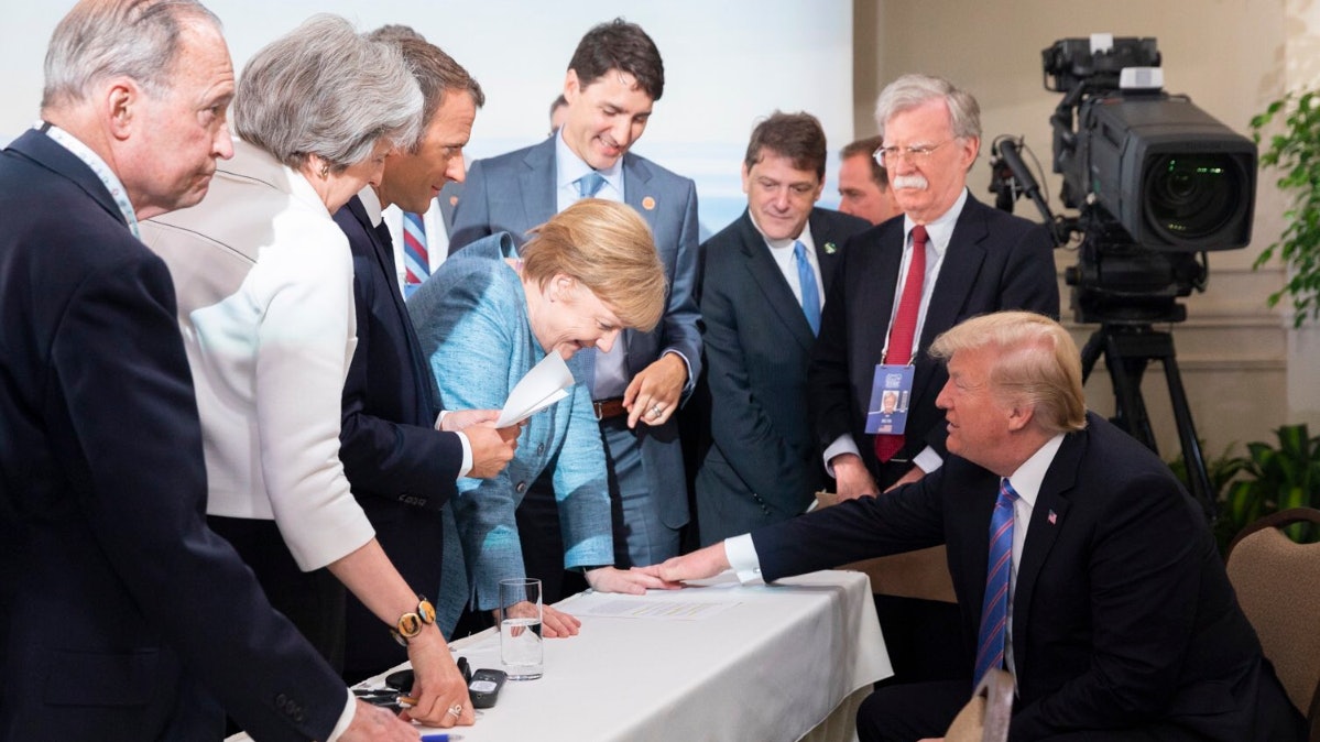 G7峰會一揪六? 特朗普發圖力證關係良好 幅幅相都好有愛 G7峰會一揪六? 特朗普發圖力證關係良好 幅幅相都好有愛