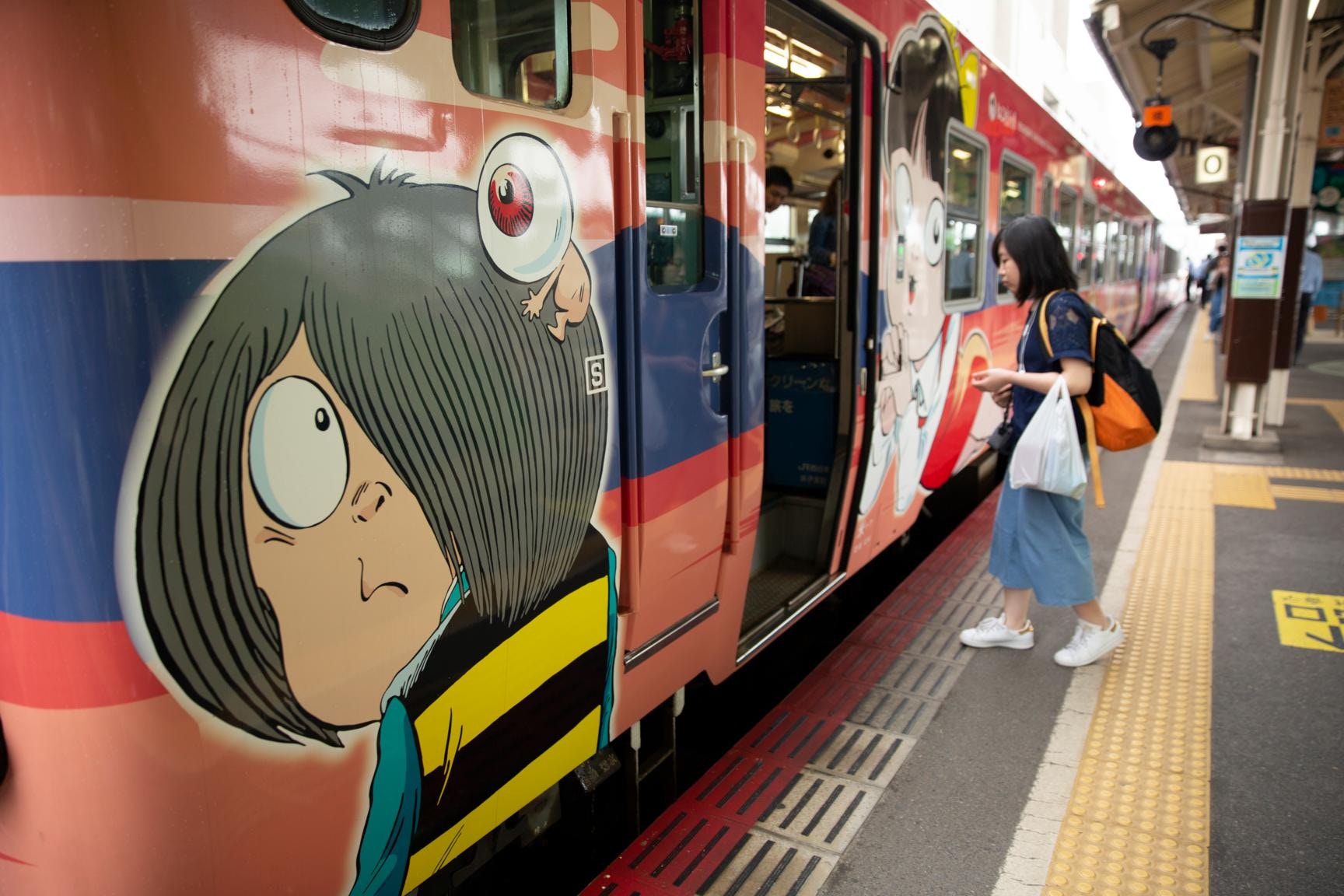 鳥取 火車遊 坐鬼太郎列車出發歎境港淮山蟹肉丼