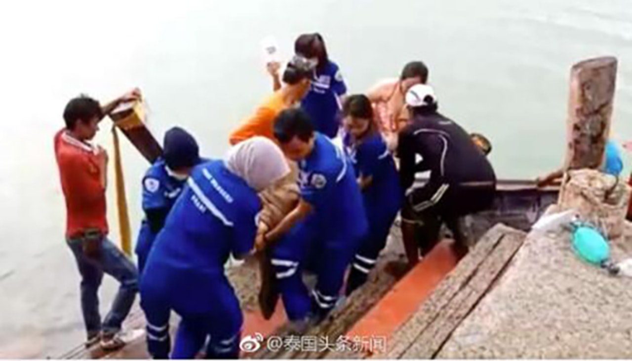 一名中國遊客在泰國海邊溺亡。(網上圖片) 一名中國遊客在泰國海邊溺亡。(網上圖片)