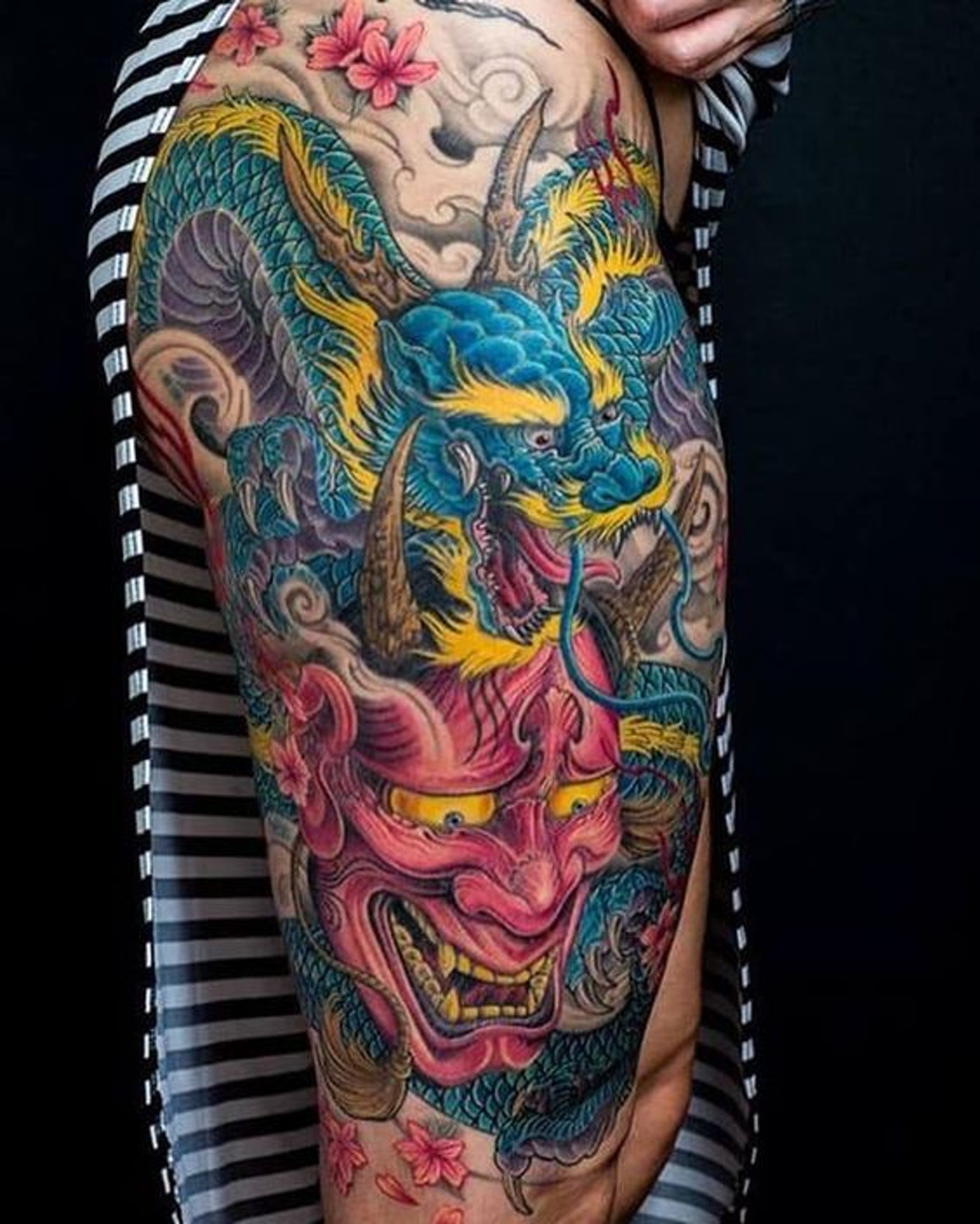 紋身風 般若日式門神 般若旁身 紋身風 般若日式門神 般若旁身