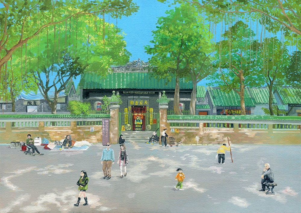天后廟前什麼人都有，慧惠覺得油麻地可愛在包容。