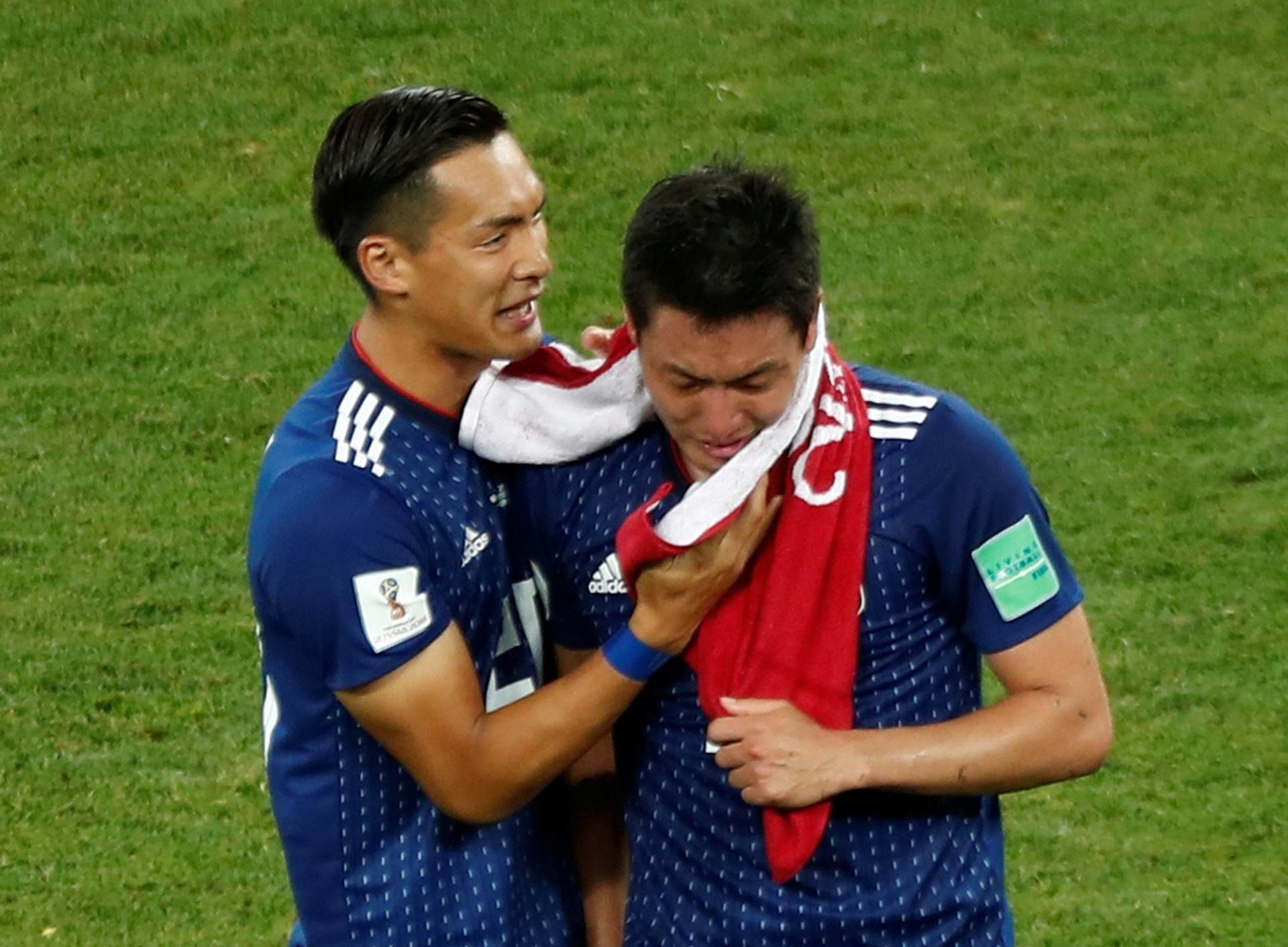 世界盃 日本出局職球員執好更衣室才離開還留低一句話