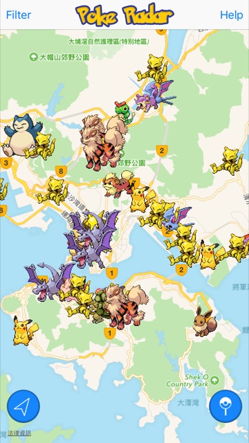 Pokemon Go攻略 地圖軟件助找精靈朗豪坊有六星怪