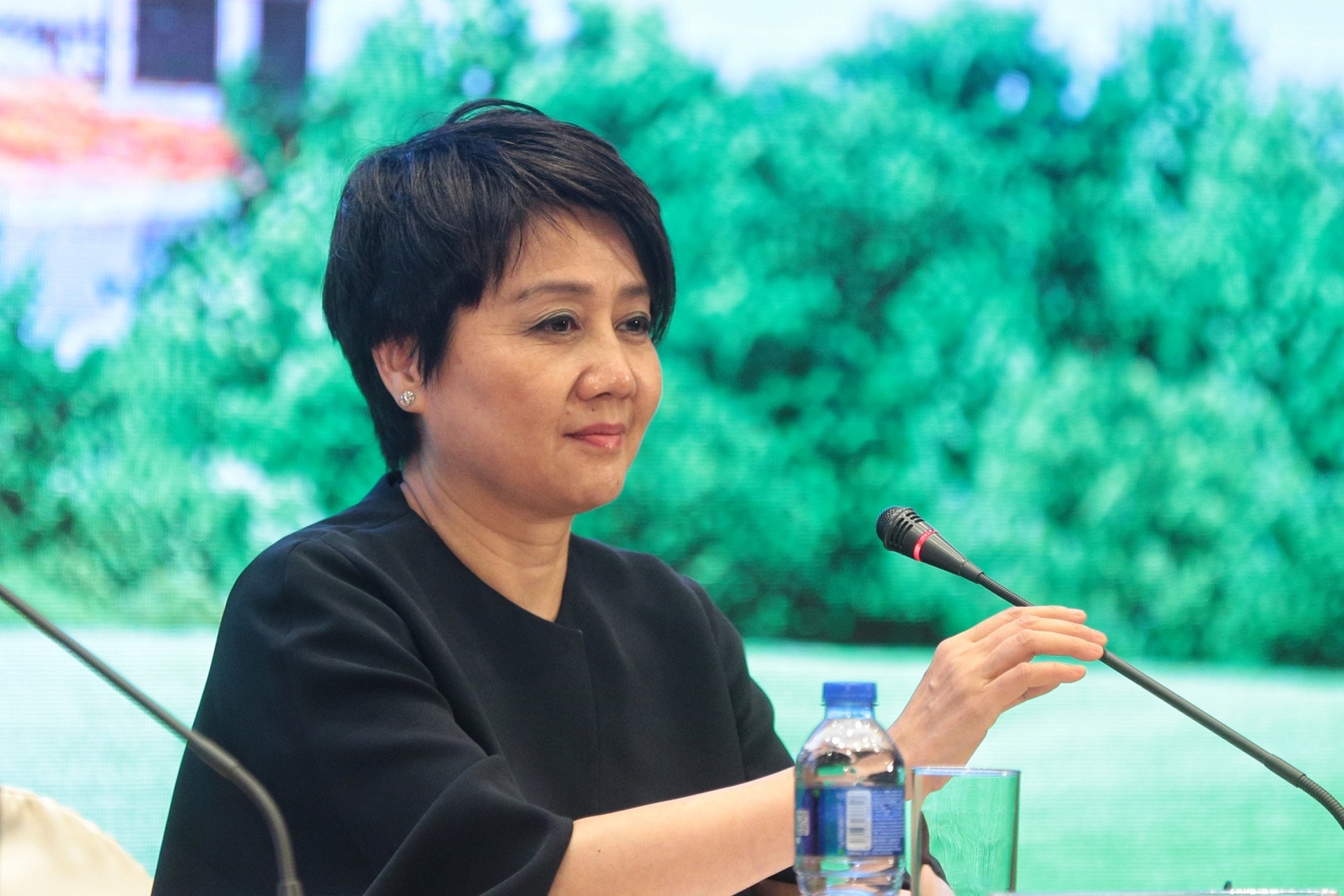 四太梁安琪今(27日)公布格力犬安置方案。(羅君豪攝) 四太梁安琪今(27日)公布格力犬安置方案。(羅君豪攝)