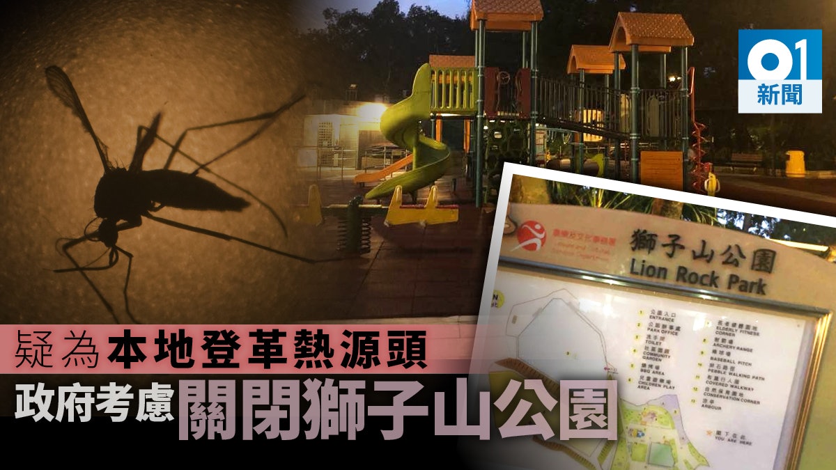 【登革熱】政府或關閉獅子山公園遏本地疫情 屬本港史上首次 【登革熱】政府或關閉獅子山公園遏本地疫情 屬本港史上首次