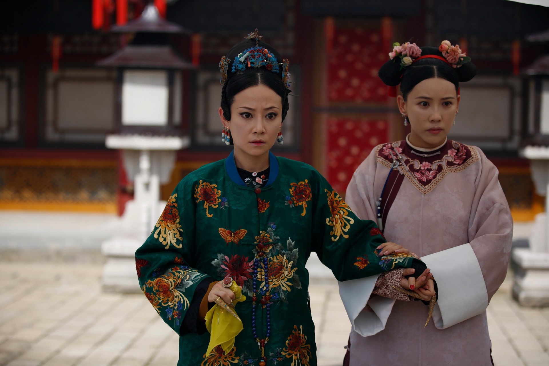 觀眾眼中的高貴妃，囂張跋扈，惡毒野蠻，其實純粹只是演技。（劇照）
