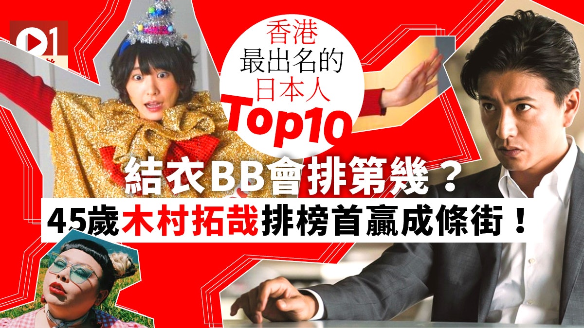 木村拓哉榮登香港最出名日本人新垣結衣十大都無份 香港01 即時娛樂 木村拓哉榮登香港最出名日本人新垣結衣十大都無份 香港01 即時娛樂