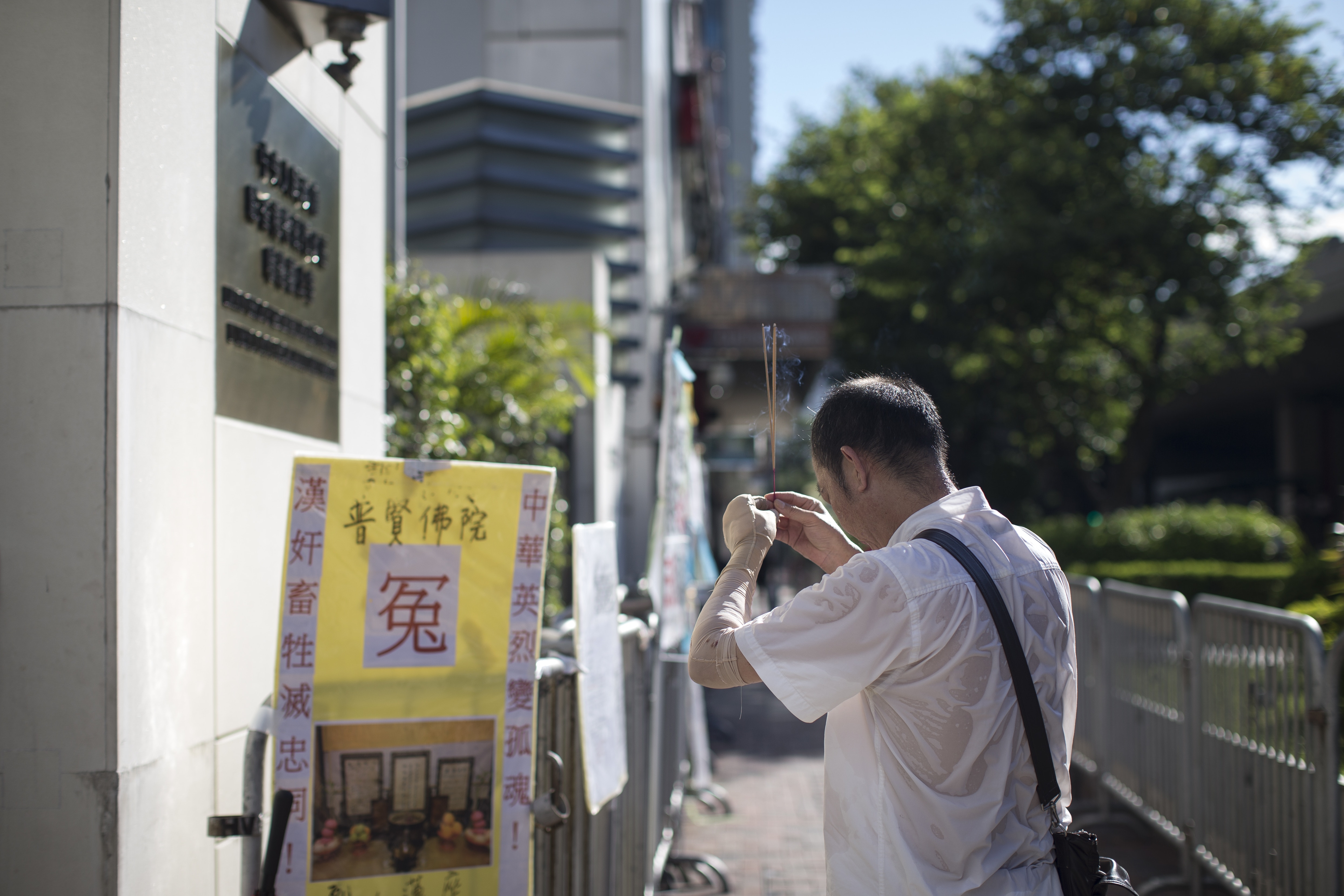 普賢佛院供奉了當年在調景嶺身故的國軍。（曾梓洋攝）