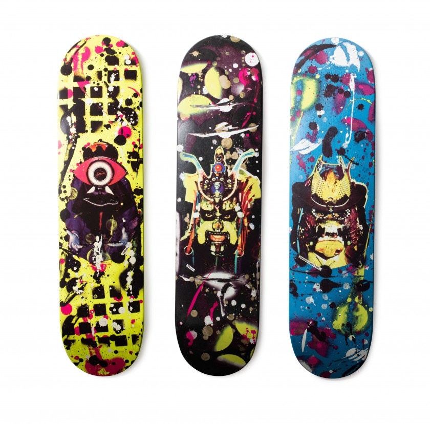 MOMA - Infinity Nets Skateboard 草間彌生 MoMA Yayoi Kusama x MoMA 'Infinity Nets' Skateboards | Drops