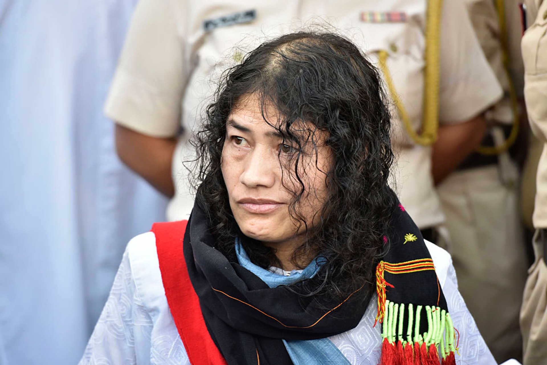 印度「鐵娘子」沙爾米拉,結束長達16的絕食抗爭行動,計劃參選地方議會,以另一個方式繼續爭取民主。(Getty Images) 印度「鐵娘子」沙爾米拉,結束長達16的絕食抗爭行動,計劃參選地方議會,以另一個方式繼續爭取民主。(Getty Images)